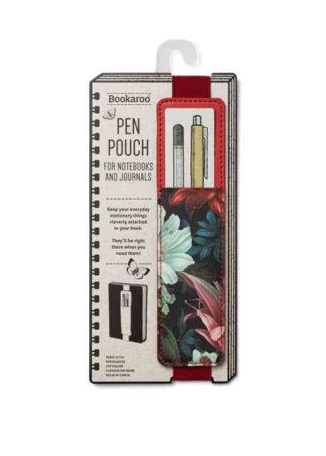 Bookaroo Pen Pouch  Dark Floral