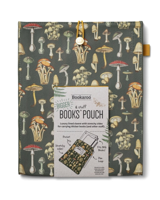 Bookaroo Books  Stuff Pouch  Botanical Mushroom