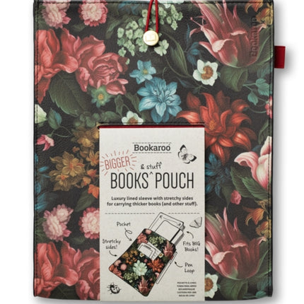 Bookaroo Books  Stuff Pouch  Dark Floral