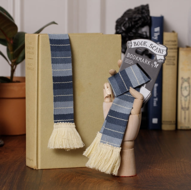 Book Scarf Bookmark  Grey  Cream