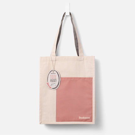 Bookaroo Tote Bag  Blush  Charcoal