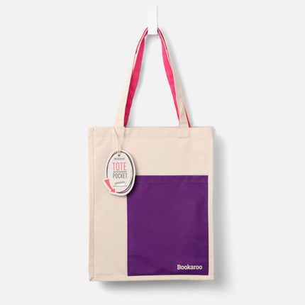 Bookaroo Tote Bag  Purple  Pink