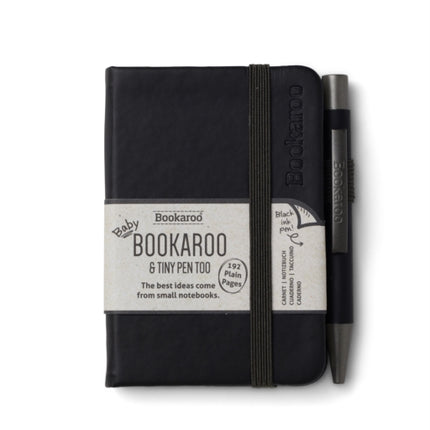 Bookaroo  A7 Baby Notebook  Pen  Black
