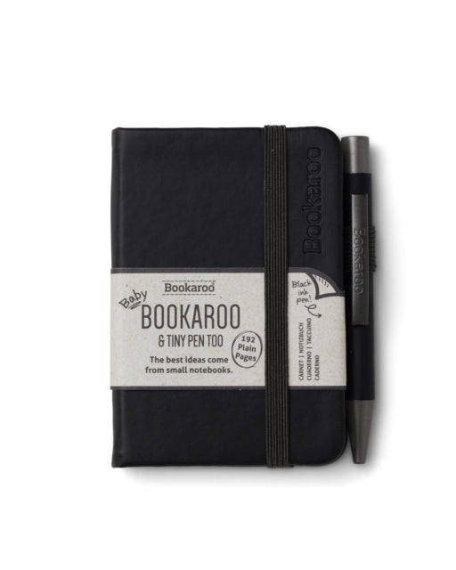 Bookaroo  A7 Baby Notebook  Pen  Black
