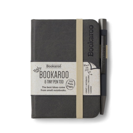 Bookaroo  A7 Baby Notebook  Pen  Charcoal