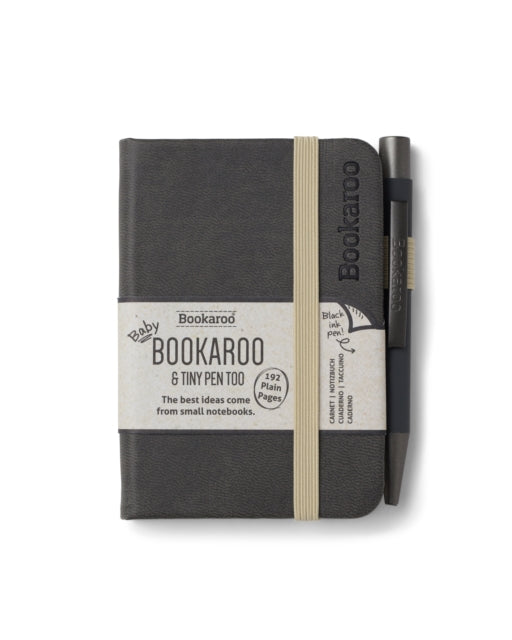Bookaroo  A7 Baby Notebook  Pen  Charcoal
