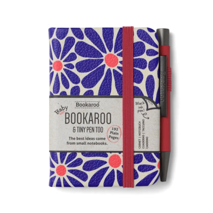 Bookaroo  A7 Baby Notebook  Pen  Pink  Purple  Daisy