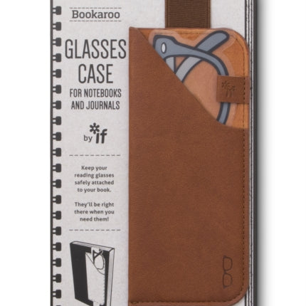 Bookaroo Glasses Case  Brown