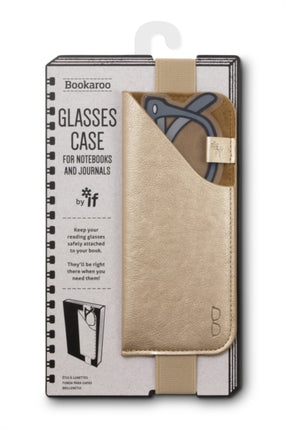 Bookaroo Glasses Case  Gold