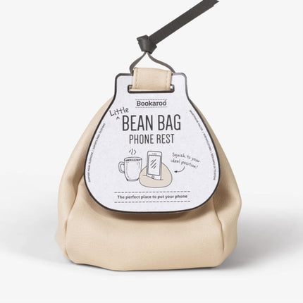 Bookaroo Little Bean Bag Phone Rest  Cream