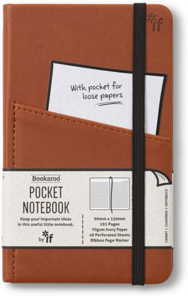 Bookaroo Pocket Notebook A6 Journal  Brown
