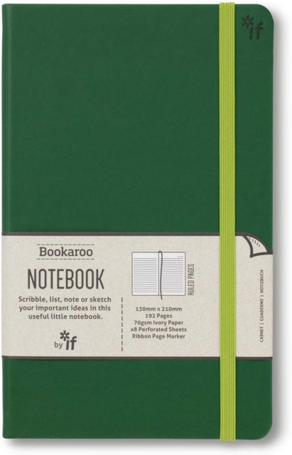Bookaroo Notebook A5 Journal  Forest Green