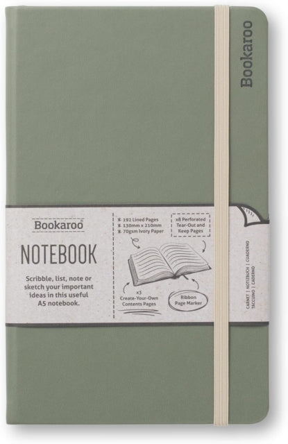 Bookaroo Notebook A5 Journal  Fern