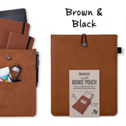 Bookaroo Books  Stuff Pouch Brown