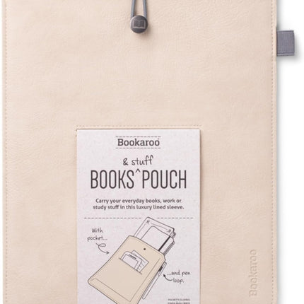 Bookaroo Books  Stuff Pouch  Cream