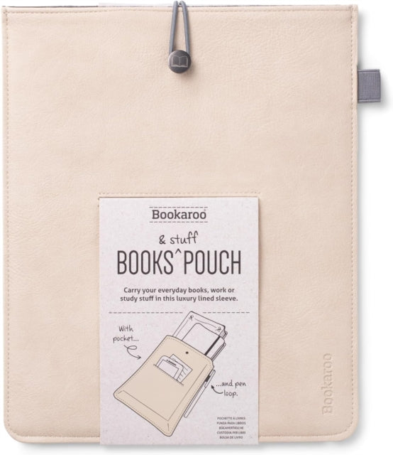 Bookaroo Books  Stuff Pouch  Cream