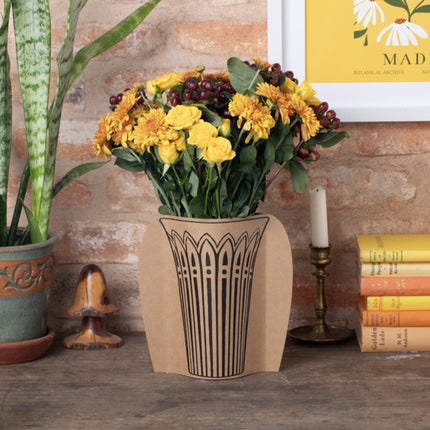 Cardboard Vase Sleeve  Cut Glass