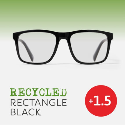 Easy Readers  Recycled Rectangle Black 1.5
