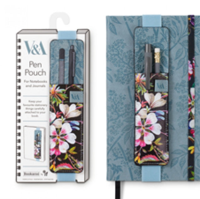 V  A Bookaroo Pen Pouch Kilburn Black Floral