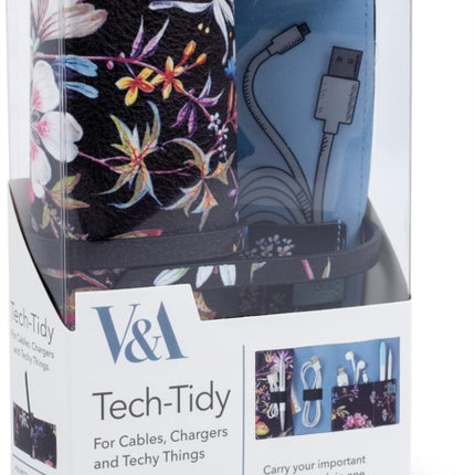 V  A Bookaroo TechTidy Kilburn Black Floral