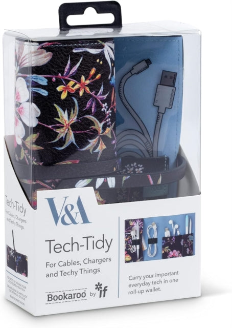 V  A Bookaroo TechTidy Kilburn Black Floral