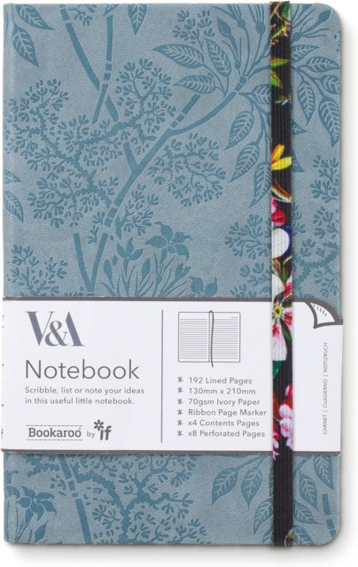 V  A Bookaroo A5 Journal Kilburn Black Floral