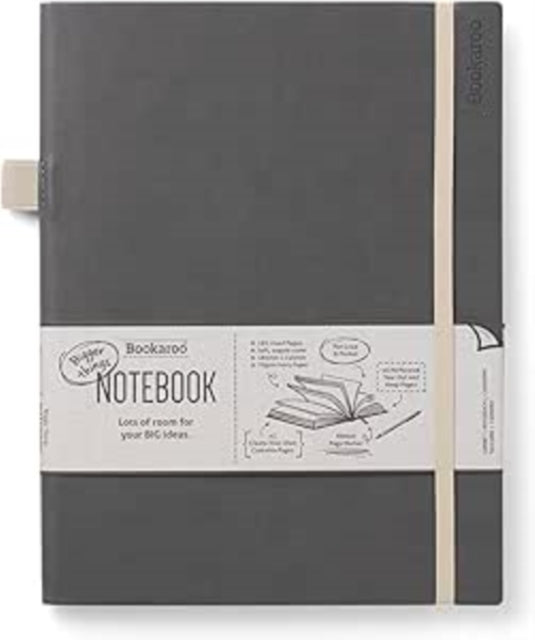 Bookaroo Bigger Things Notebook Journal  Charcoal