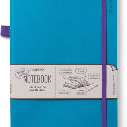 Bookaroo Bigger Things Notebook Journal  Turquoise