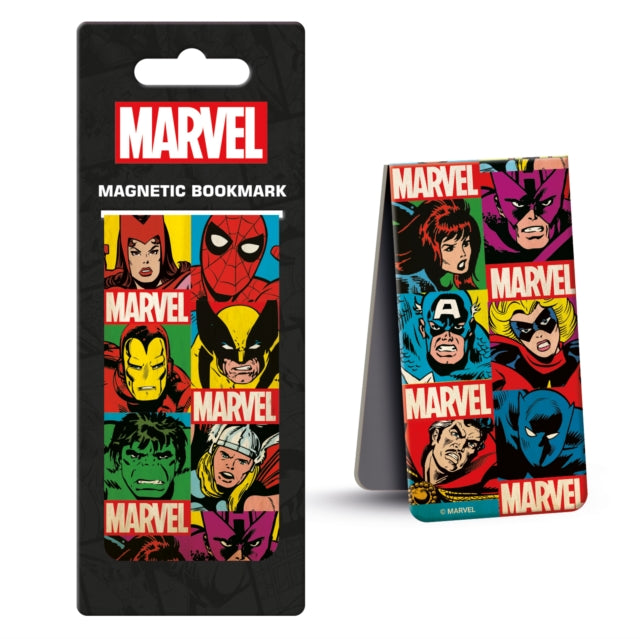 Marvel Comics Retro Grid Magnetic Bookmark