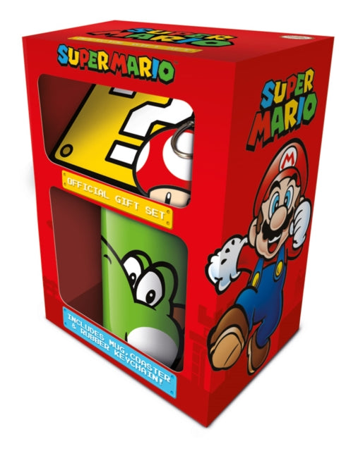 Super Mario Yoshi Mug Coaster Keychain Gift Set