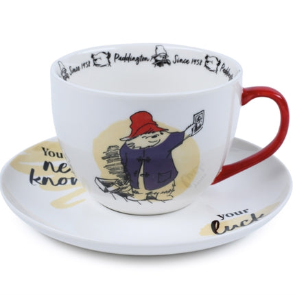 Paddington Bear You Never Know Your Luck Breakfast Cup  Saucer Set