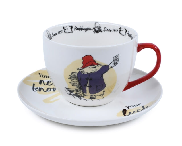 Paddington Bear You Never Know Your Luck Breakfast Cup  Saucer Set