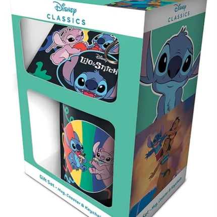 Lilo  Stitch Youre My Fave Mug Coaster Keychain Gift Set