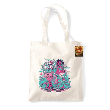 Ilustrata Anime Wave Natural Tote Bag