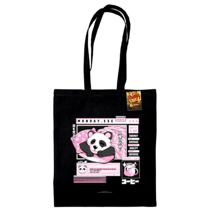 Ilustrata Monday.Exe Black Tote Bag