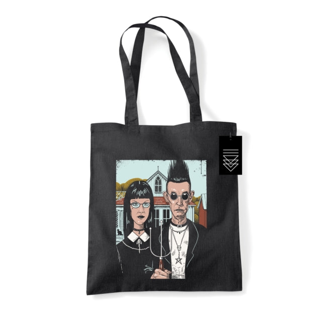 Vincent Trinidad American Goth Black Tote Bag