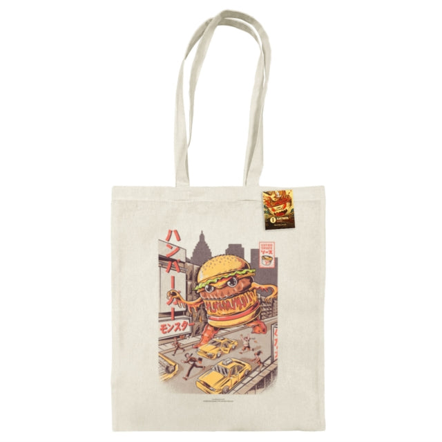 Ilustrata Burgerzilla Natural Tote Bag