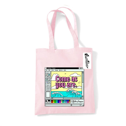Letter Shoppe Come As You Are Pastel Pink Tote