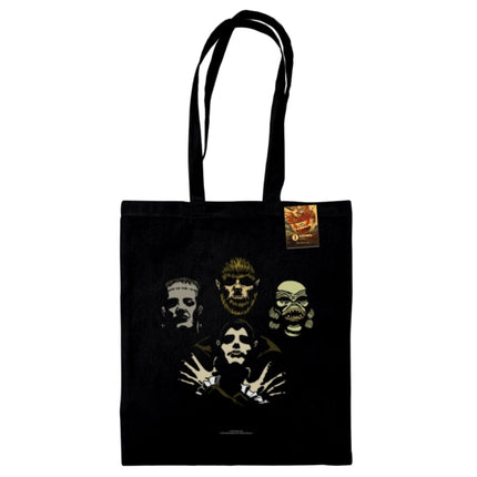 Benjimoji Monster Rhapsody Black Tote Bag