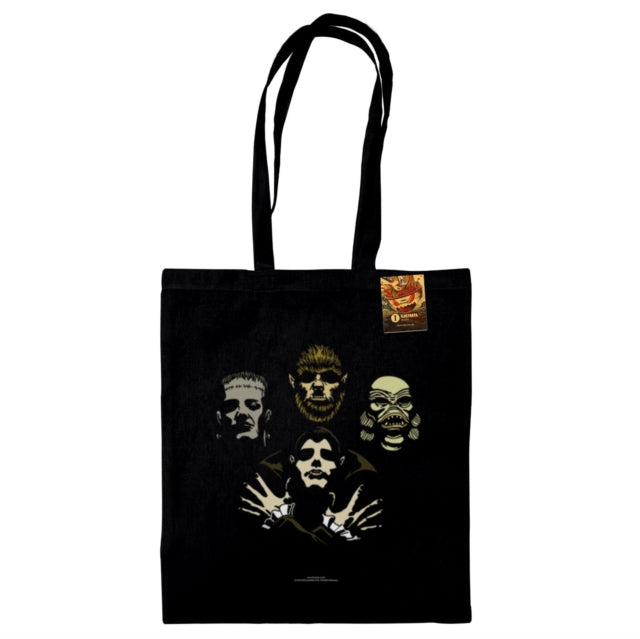 Benjimoji Monster Rhapsody Black Tote Bag