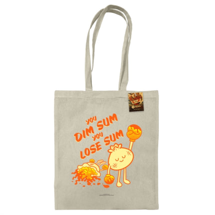 Benjimoji Dim Sum Lose Sum Natural Tote Bag