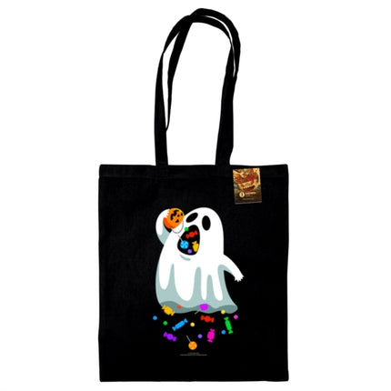 Benjimoji Hungry Ghost Black Tote Bag