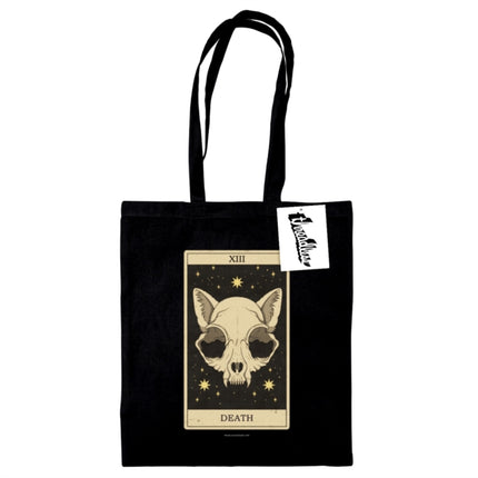 Thiago Correa Death Tarot Black Tote Bag