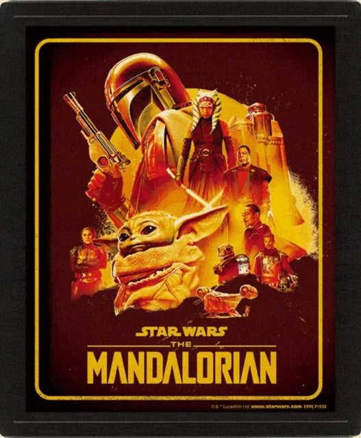 The Mandalorian S2 Montage Framed 3D