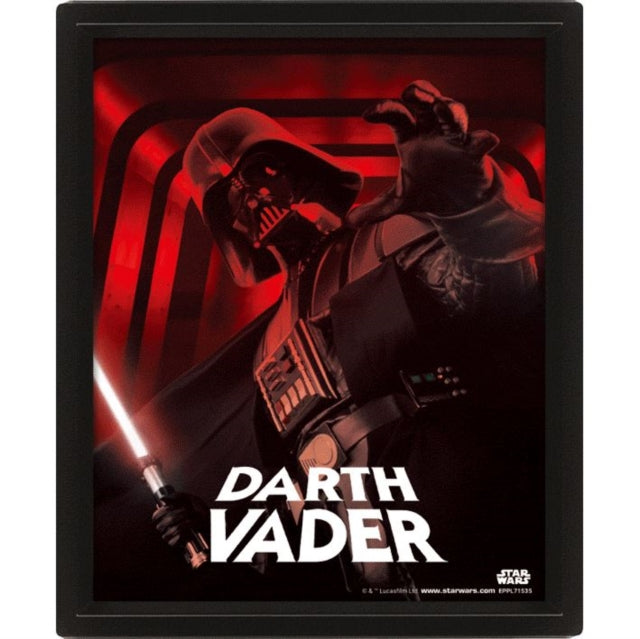 Star Wars Darth Vader Framed 3D