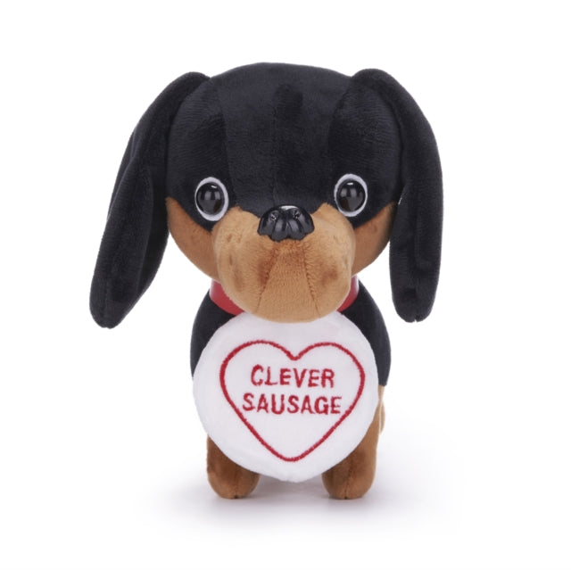 Love Hearts 7 Clever Sausage Dog Plush Gift