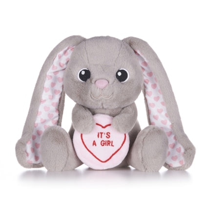 Love Hearts 7 Baby Girl Bunny Plush Gift