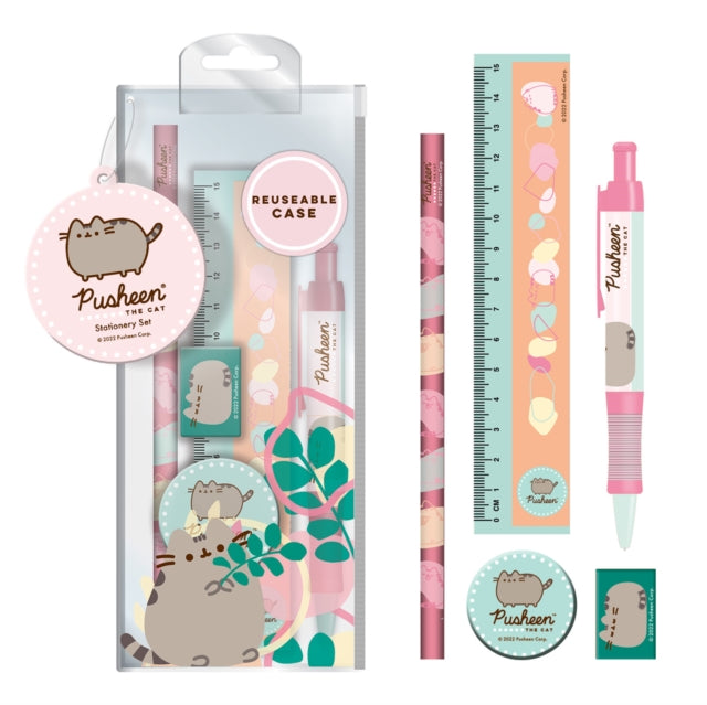 Pusheen  Stationery Set  Botanical  Multi