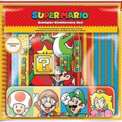 Super Mario Core Colour Block Bumper Stationery Set