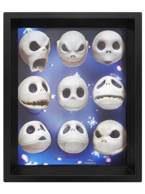 Nightmare Before Christmas Jack Expressions  Framed